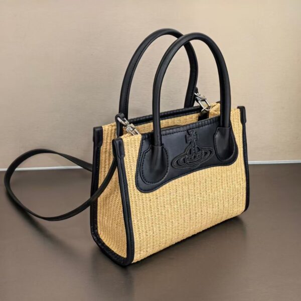 Vivienne Westwood Straw Orb Mini Tote Bag