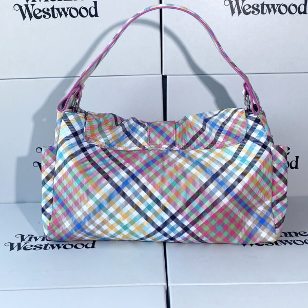 Vivienne Westwood Rainbow Tartan Shoulder Bag