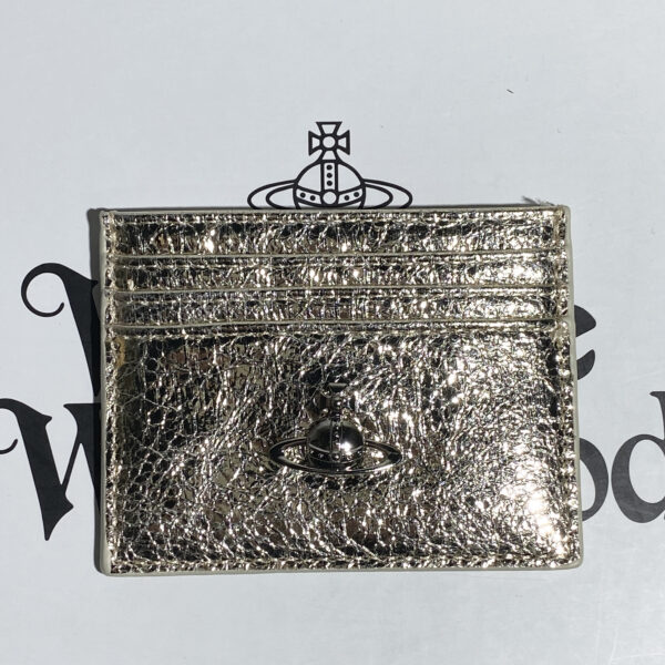 Vivienne Westwood Metallic Gold Orb Card Holder